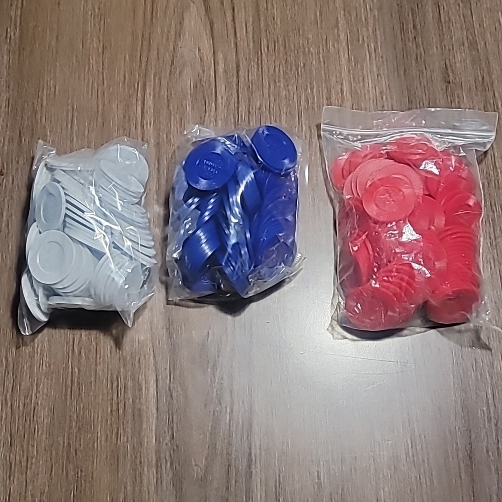 3pack poker tokens red/white/blue